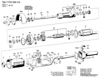 Bosch 0 602 223 076 ---- Hf Straight Grinder Spare Parts